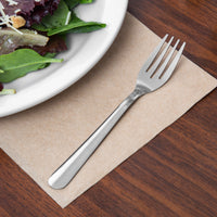 Choice Windsor 6 1/8" 18/0 Stainless Steel Salad Fork - 12/Pack