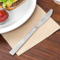 Choice Windsor 8 3/8" 18/0 Stainless Steel Dinner Knife - 12/Pack
