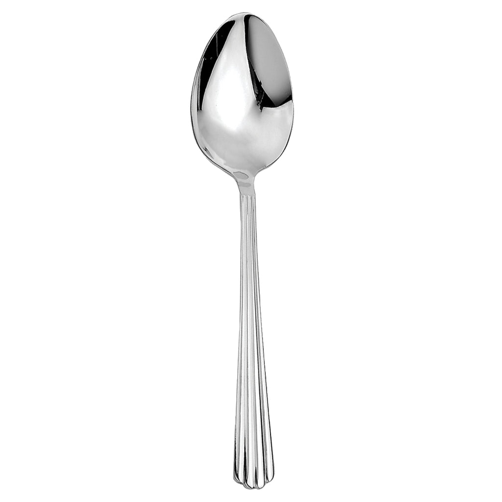 Walco 4907 Hyannis 6 3/4" 18/10 Stainless Steel Extra Heavy Weight Dessert Spoon - 12/Pack