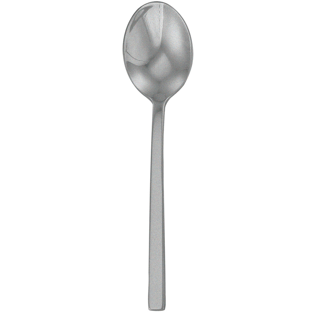 Walco 0901FS Semi 5 1/2" 18/10 Fieldstone Finish Stainless Steel Extra Heavy Weight Tea Spoon - 12/Pack