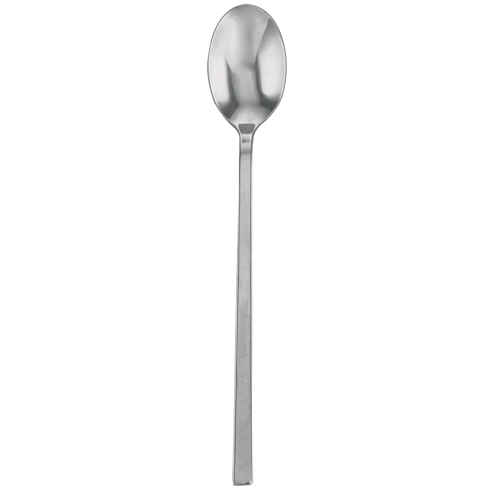 Walco 0904FS Semi 7 5/8" 18/10 Fieldstone Finish Stainless Steel Extra Heavy Weight Iced Tea Spoon - 12/Pack