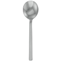 Walco 0912FS Semi 7" 18/10 Fieldstone Finish Stainless Steel Extra Heavy Weight Bouillon Spoon - 12/Pack