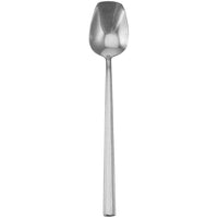 Walco 1204FS Erik 7 1/4" 18/10 Fieldstone Finish Stainless Steel Extra Heavy Weight Iced Tea Spoon - 12/Pack