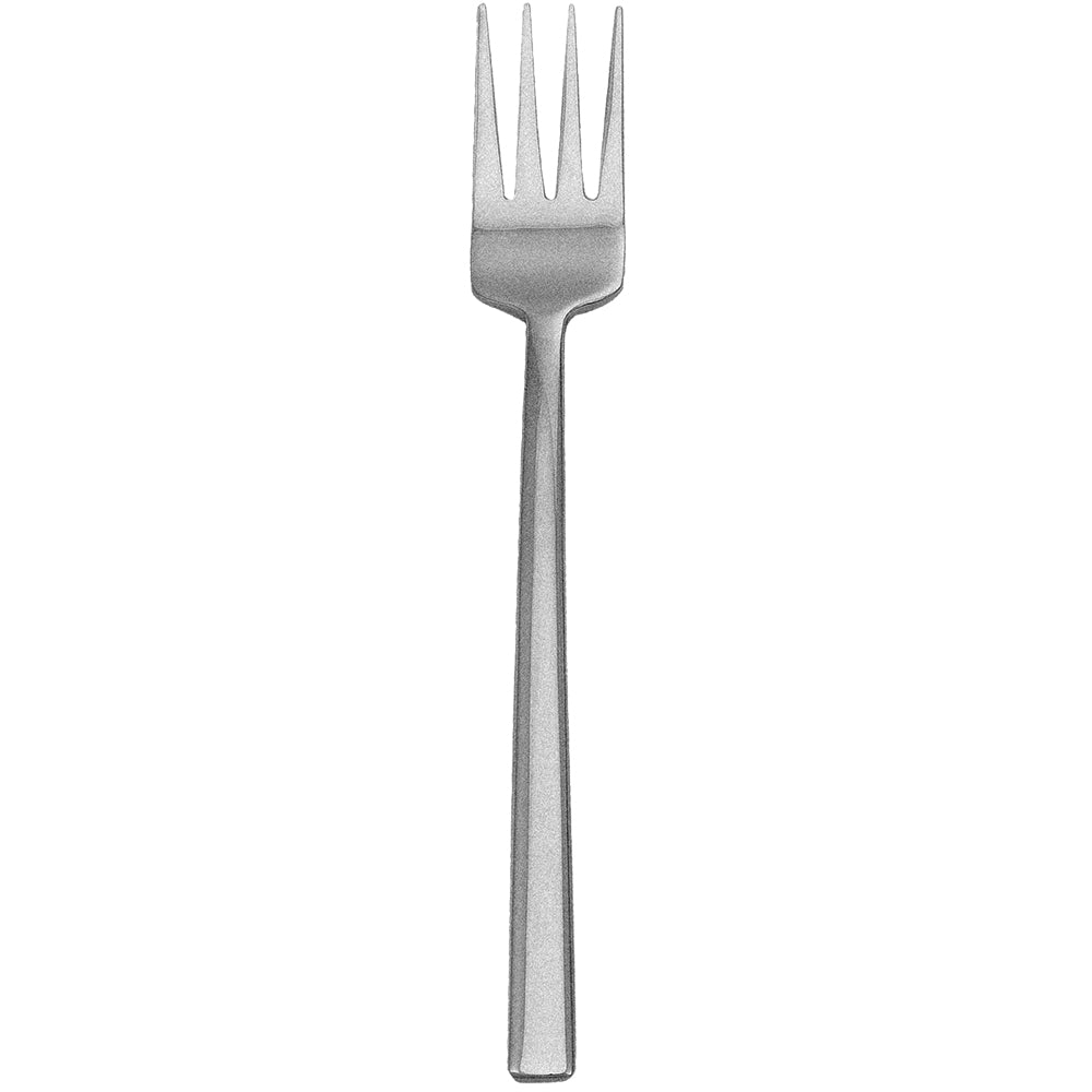 Walco 1206FS Erik 6 7/8" 18/10 Fieldstone Finish Stainless Steel Extra Heavy Weight Salad Fork - 12/Pack