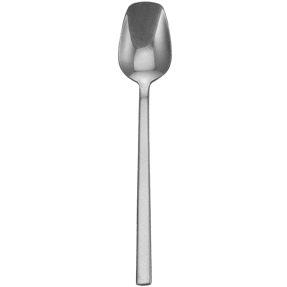 Walco 1207FS Erik 8" 18/10 Fieldstone Finish Stainless Steel Extra Heavy Weight Dessert Spoon - 12/Pack