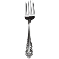 Walco 6806FS Classic Baroque 7" 18/10 Fieldstone Finish Stainless Steel Extra Heavy Weight Salad Fork - 12/Pack