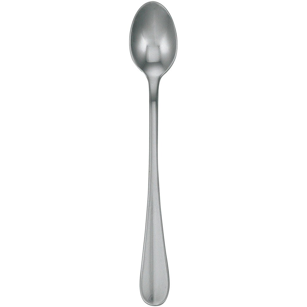 Walco 9404FS Lancer 7 1/4" 18/10 Fieldstone Finish Stainless Steel Extra Heavy Weight Iced Tea Spoon - 12/Pack