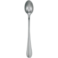 Walco 9404FS Lancer 7 1/4" 18/10 Fieldstone Finish Stainless Steel Extra Heavy Weight Iced Tea Spoon - 12/Pack