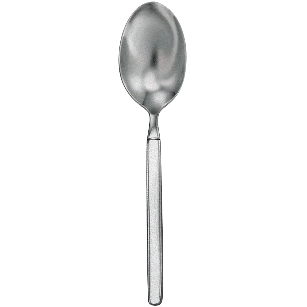Walco 2501FS Vogue 6 1/16" 18/10 Stainless Steel Extra Heavy Weight Tea Spoon with Fieldstone Finish - 12/Pack