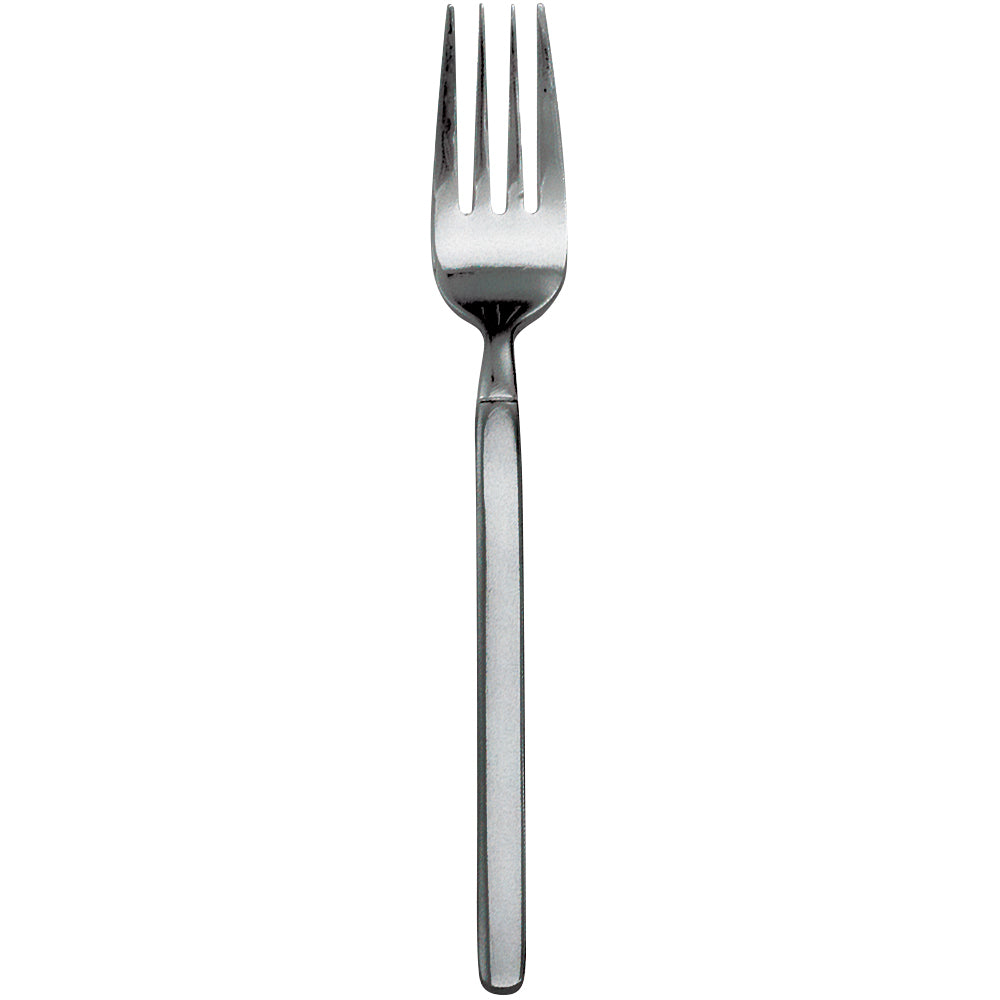 Walco 2505FS Vogue 7 5/8" 18/10 Stainless Steel Extra Heavy Weight Dinner Fork with Fieldstone Finish - 12/Pack