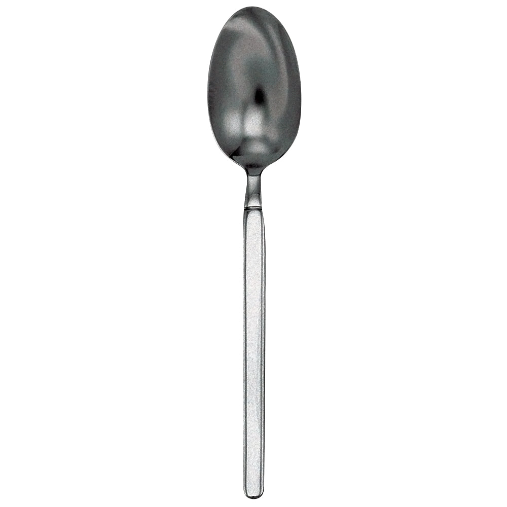Walco 2507FS Vogue 6 15/16" 18/10 Stainless Steel Extra Heavy Weight Dessert Spoon with Fieldstone Finish - 12/Pack