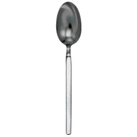 Walco 2507FS Vogue 6 15/16" 18/10 Stainless Steel Extra Heavy Weight Dessert Spoon with Fieldstone Finish - 12/Pack