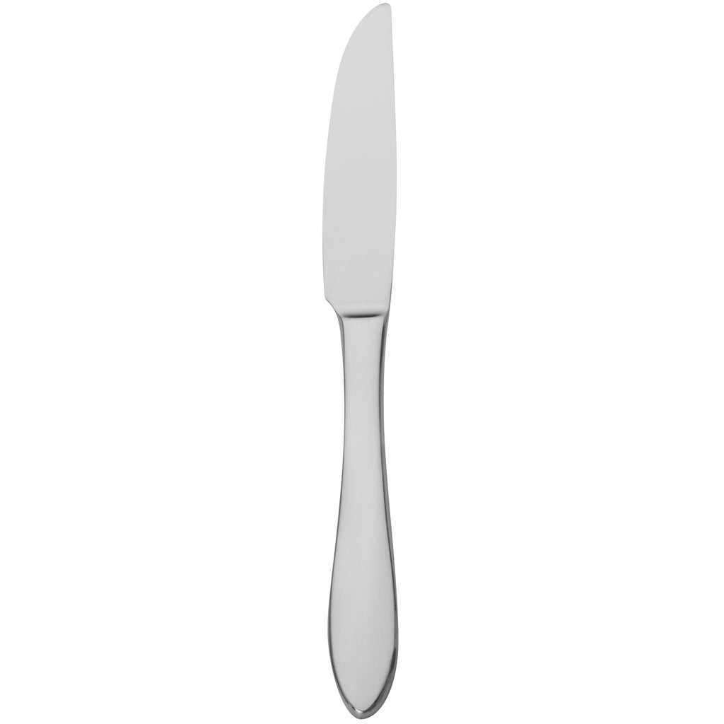 Walco 01451 Idol 9 1/2" 18/10 Stainless Steel Extra Heavy Weight European Table Knife - 12/Pack