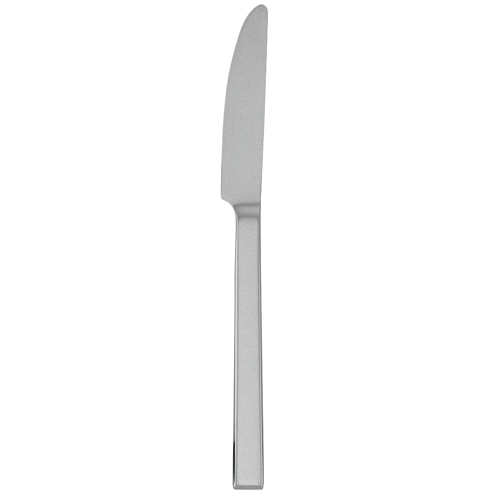 Walco 0945FS Semi 9" 18/10 Fieldstone Finish Stainless Steel Extra Heavy Weight Dinner Knife - 12/Pack