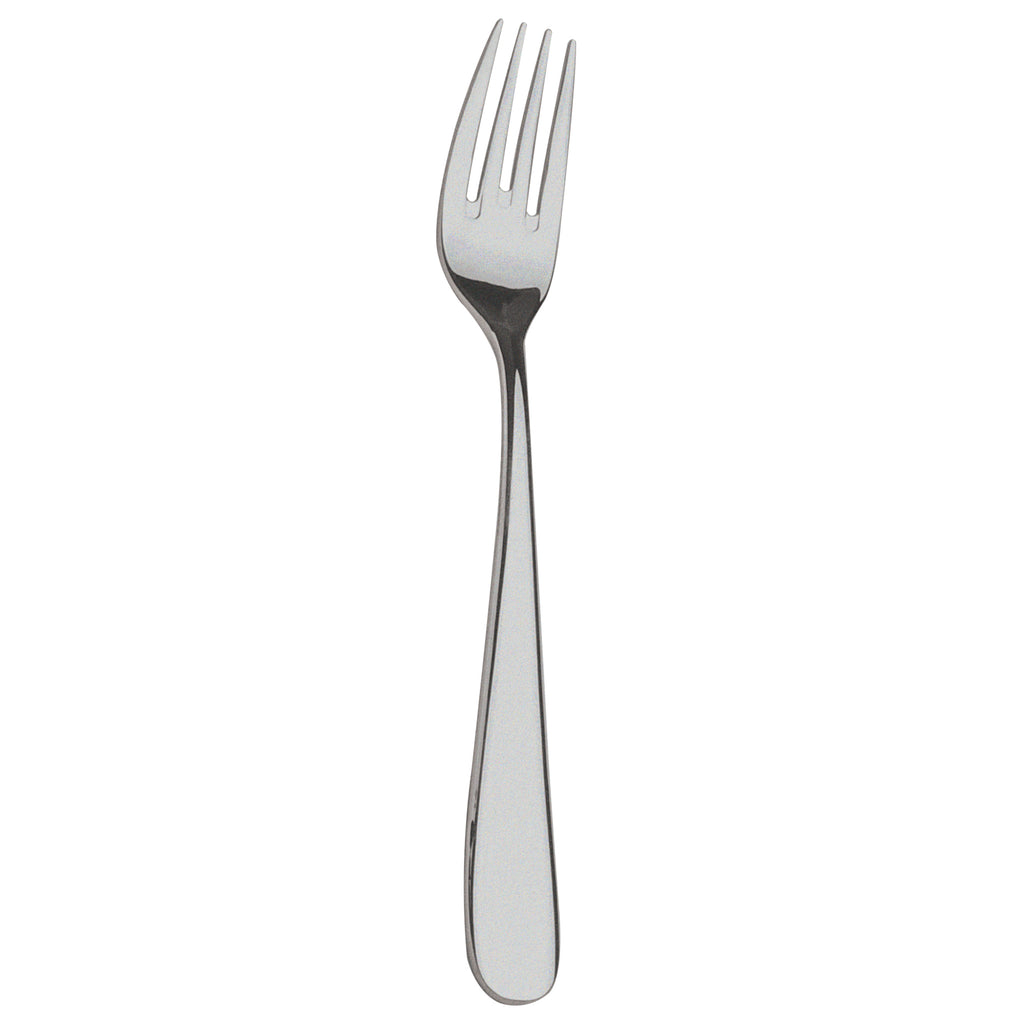 Walco 0806FS Star 7" 18/10 Stainless Steel Extra Heavy Weight Salad Fork with Fieldstone Finish - 12/Pack