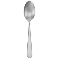 Walco 0807FS Star 7 3/8" 18/10 Stainless Steel Extra Heavy Weight Dessert Spoon with Fieldstone Finish - 12/Pack