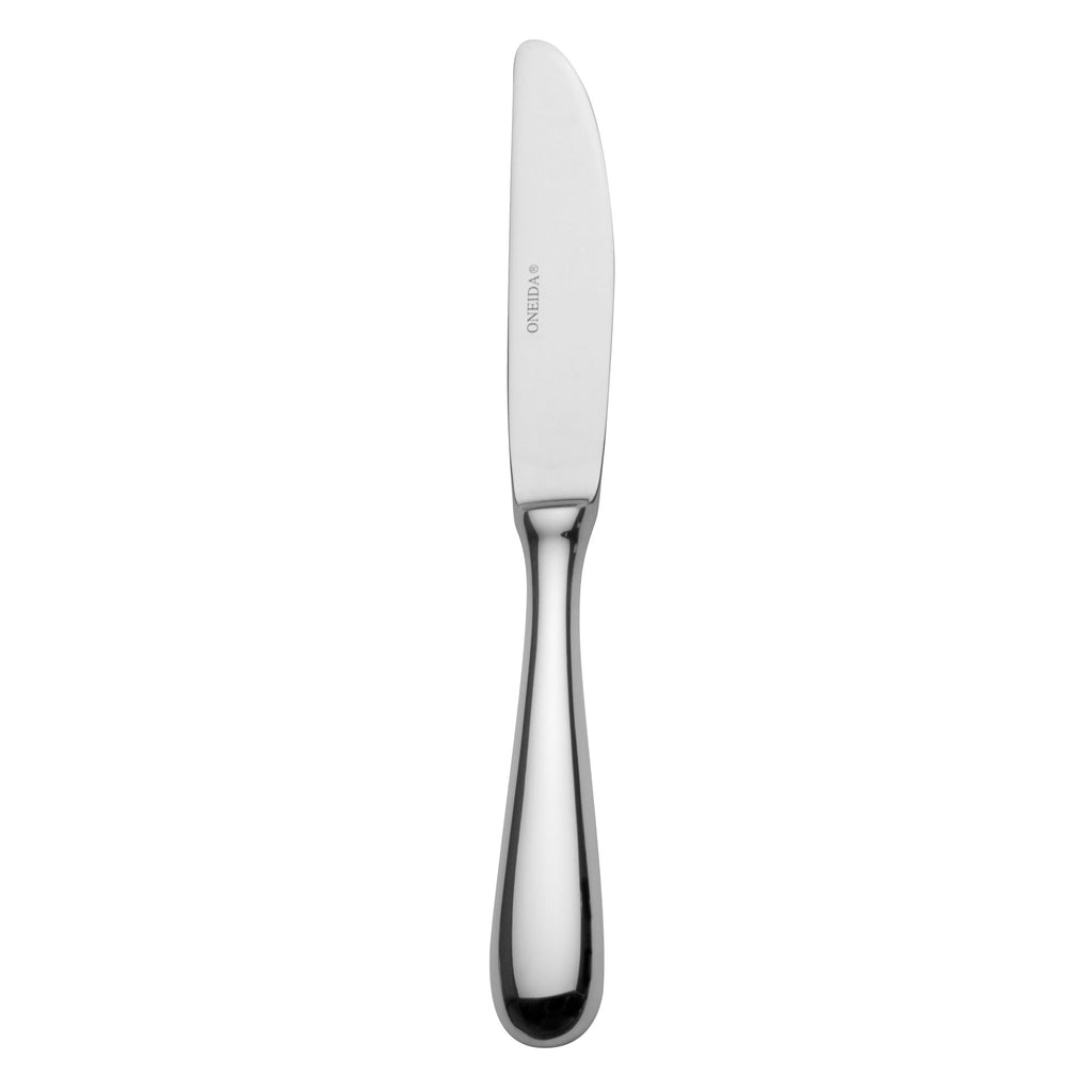 Oneida T148KBBF Baguette 6 7/8" 18/10 Stainless Steel Extra Heavy Weight Butter Knife with Hollow Handle - 12/Pack