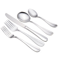 Acopa Benson 18/0 Stainless Steel Heavy Weight Flatware Set with Service for 12
