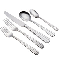 Acopa Harmony 18/8 Stainless Steel Extra Heavy Weight Flatware Set with Service for 12