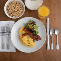 Acopa Saxton 18/0 Stainless Steel Heavy Weight Flatware Set with Service for 12