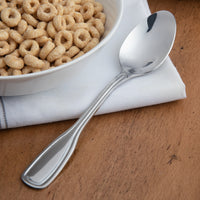 Acopa Saxton 6 1/8" 18/0 Stainless Steel Heavy Weight Teaspoon - 12/Pack