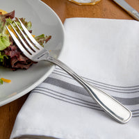 Acopa Saxton 6 3/4" 18/0 Stainless Steel Heavy Weight Salad Fork - 12/Pack
