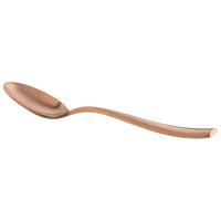 Bon Chef S3000RGM Manhattan 6 1/2" 18/10 Extra Heavy Weight Matte Rose Gold Stainless Steel Teaspoon - 12/Pack