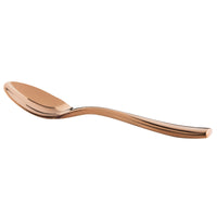 Bon Chef S3016RG Manhattan 4 7/8" 18/10 Extra Heavy Weight Rose Gold Stainless Steel Demitasse Spoon - 12/Pack
