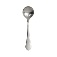 Arcoroc FM609 Stone Satin 6 7/8" 18/10 Extra Heavy Weight Stainless Steel Soup Spoon by Arc Cardinal - 12/Pack