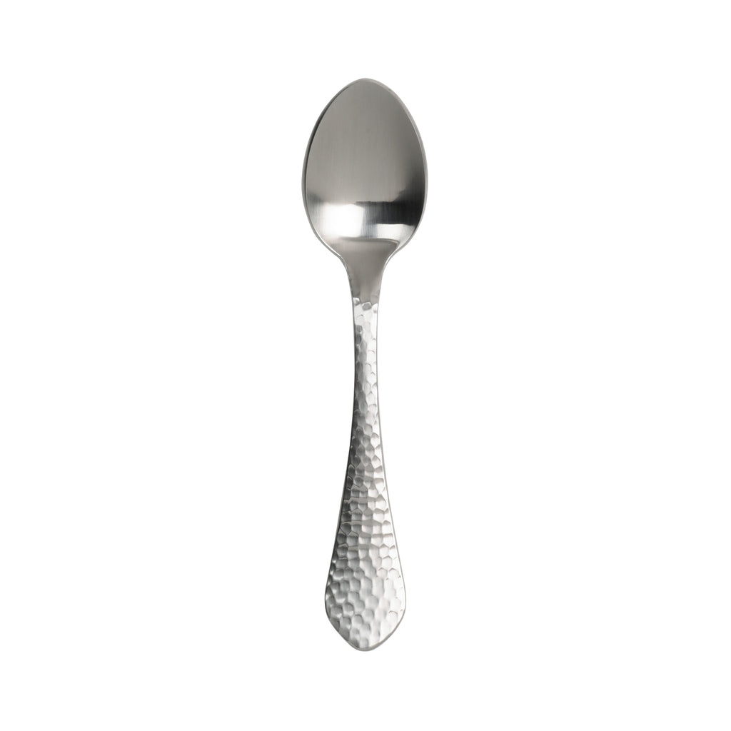 Arcoroc FM611 Stone Satin 4 3/8" 18/10 Extra Heavy Weight Stainless Steel Demitasse Spoon by Arc Cardinal - 12/Pack