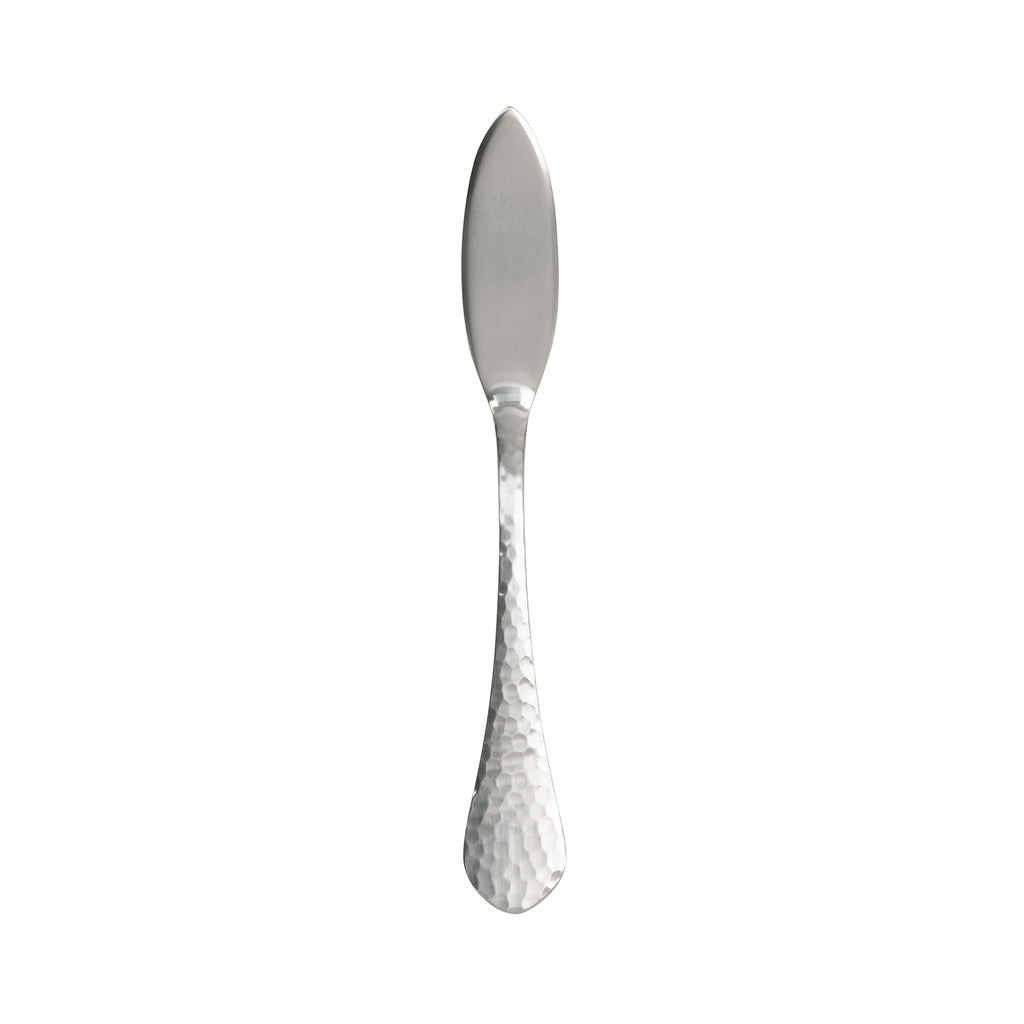 Arcoroc FM627 Stone Satin 6" 18/10 Extra Heavy Weight Stainless Steel Butter Spreader by Arc Cardinal - 12/Pack
