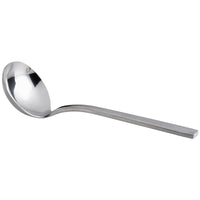 Oneida B449MGLF Chef's Table Satin 8 1/2" 18/0 Stainless Steel Heavy Weight Gravy Ladle - 12/Pack