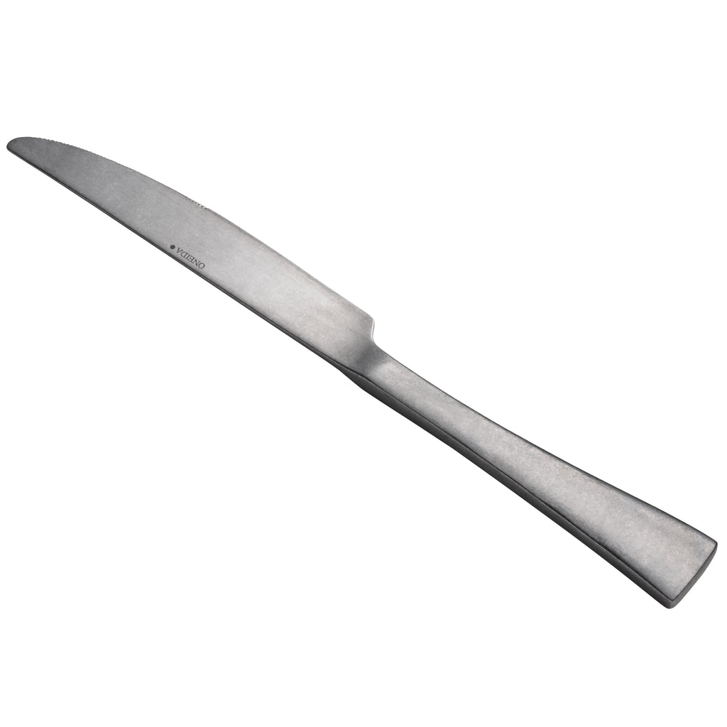 Oneida T576KDTF Lexia 9 3/8" 18/10 Stainless Steel Extra Heavy Weight Table Knife - 12/Pack