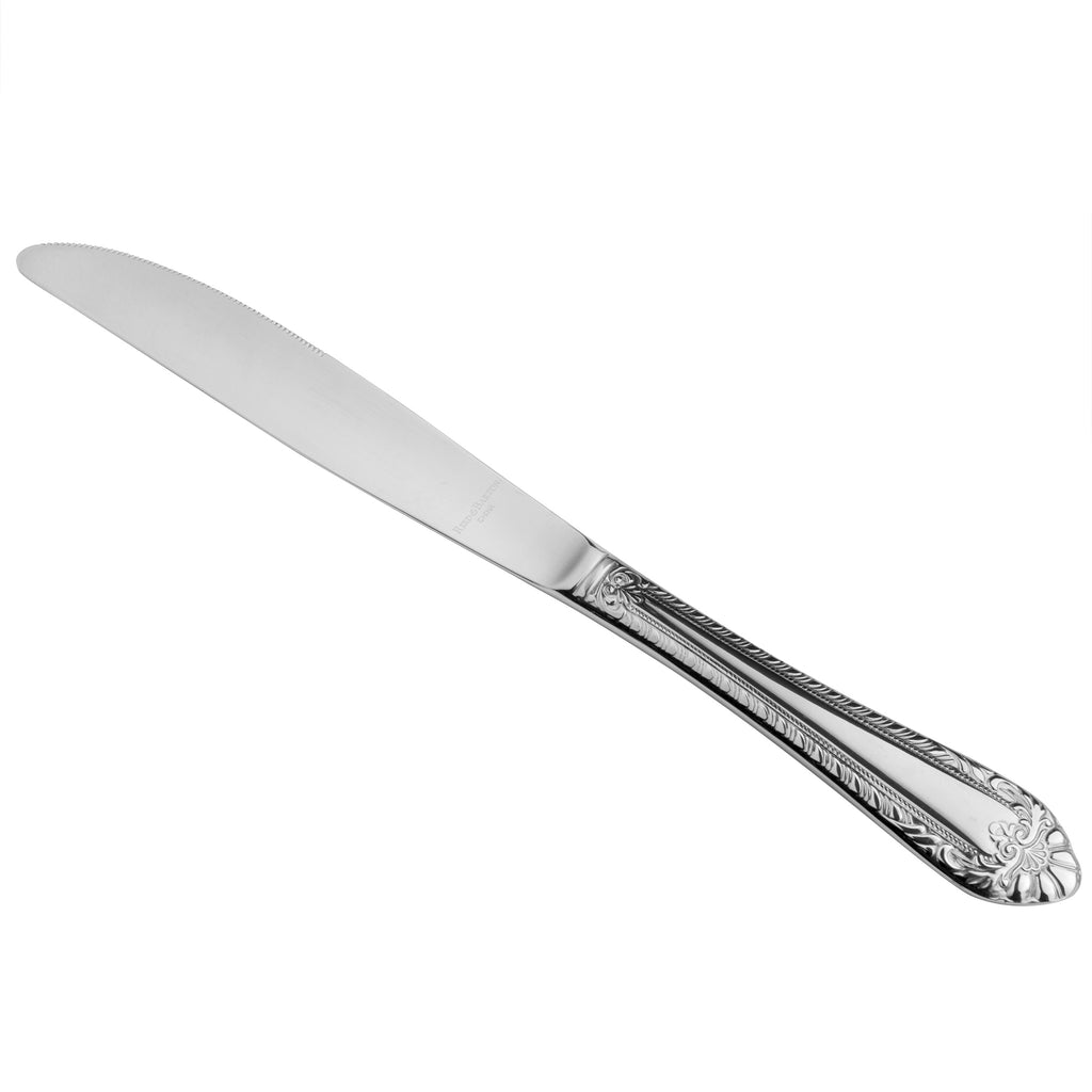 Reed & Barton RB120-5921 London 8 7/8" 18/10 Stainless Steel Extra Heavy Weight Dinner Knife - 12/Pack