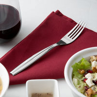 Reed & Barton RB121-038 Merlot 7 3/8" 18/10 Stainless Steel Extra Heavy Weight Salad Fork - 12/Pack