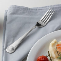 Reed & Barton RB125-027 Sea Shells 8 1/8" 18/10 Stainless Steel Extra Heavy Weight Dinner Fork - 12/Pack