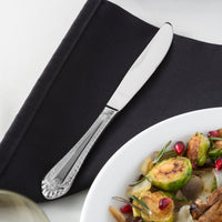 Reed & Barton RB120-5921 London 8 7/8" 18/10 Stainless Steel Extra Heavy Weight Dinner Knife - 12/Pack