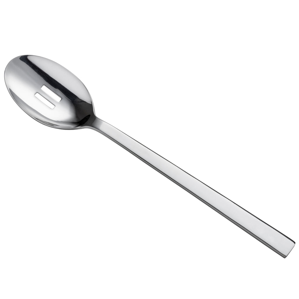 Oneida B678SBSF Chef's Table Mirror 13" 18/0 Stainless Steel Heavy Weight Pierced Spoon - 12/Pack