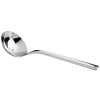 Oneida B678MGLF Chef's Table Mirror 8 3/8" 18/0 Stainless Steel Heavy Weight Gravy Ladle - 12/Pack