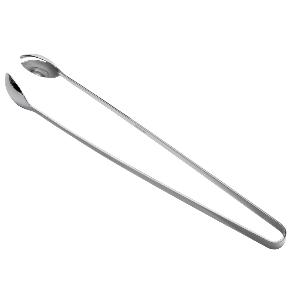 Oneida B678MTLF Chef's Table Mirror 13" 18/0 Stainless Steel Heavy Weight Banquet Tongs - 12/Pack