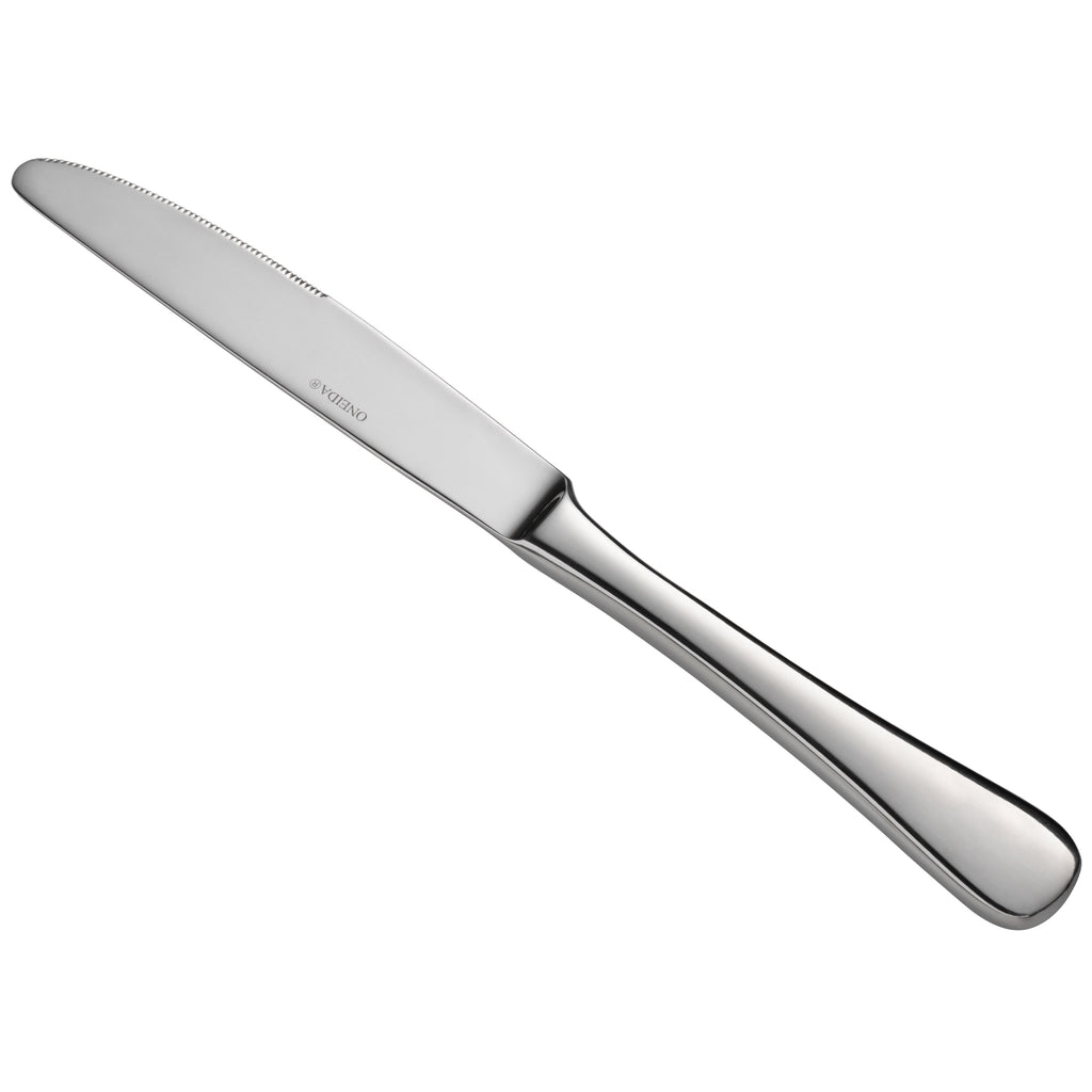 Oneida B882KDAF Acclivity 8 1/4" 18/0 Stainless Steel Heavy Weight Dessert Knife - 12/Pack