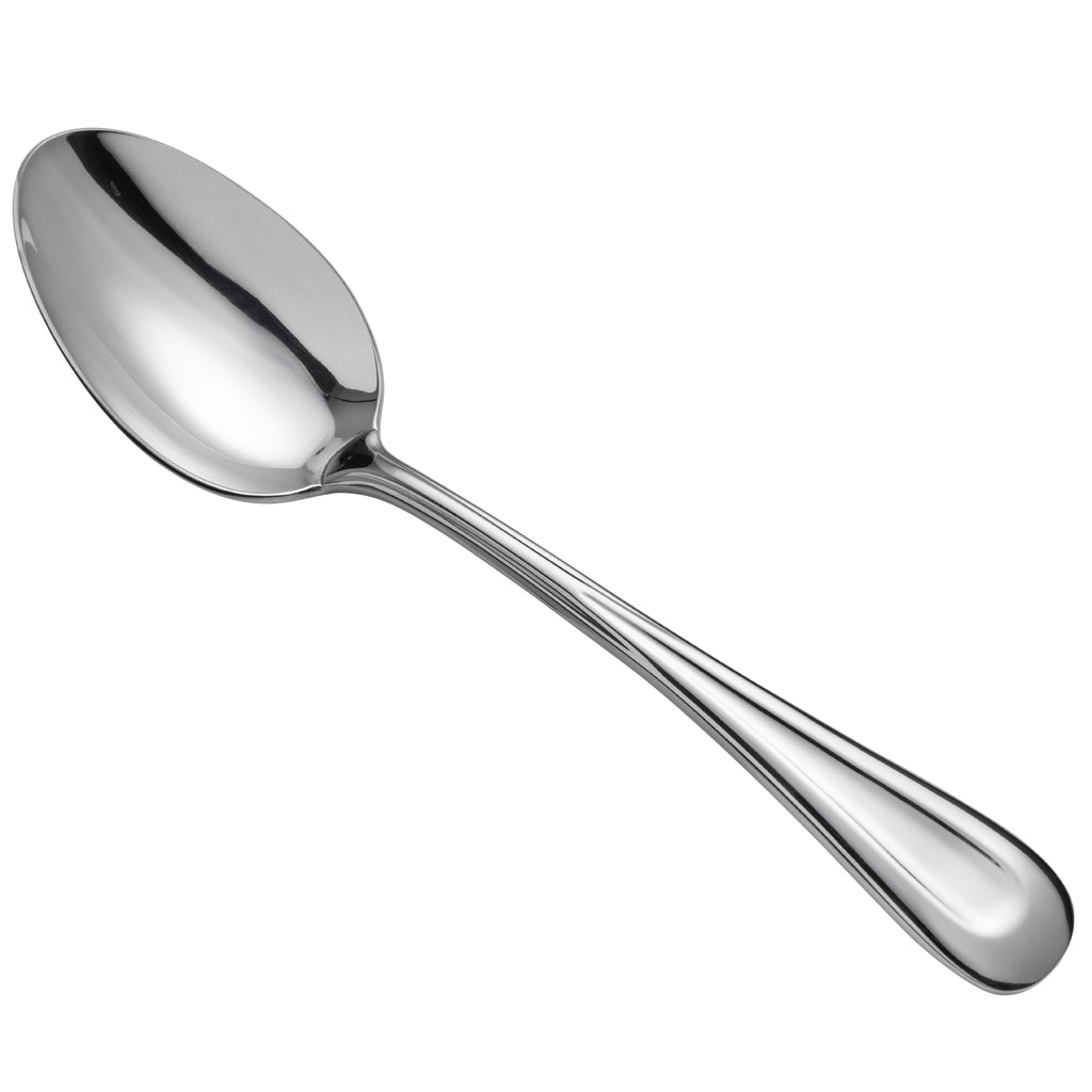 Oneida B882STBF Acclivity 8 7/8" 18/0 Stainless Steel Heavy Weight Tablespoon / Serving Spoon - 12/Pack