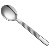 Oneida B986SBLF Athena 6 3/4" 18/0 Stainless Steel Heavy Weight Bouillon Spoon - 12/Pack