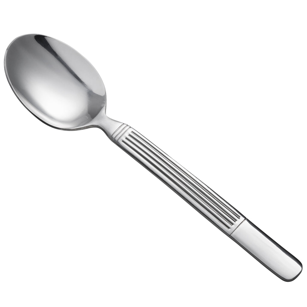 Oneida B986STBF Athena 8" 18/0 Stainless Steel Heavy Weight Tablespoon / Serving Spoon - 12/Pack