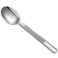 Oneida B986STBF Athena 8" 18/0 Stainless Steel Heavy Weight Tablespoon / Serving Spoon - 12/Pack