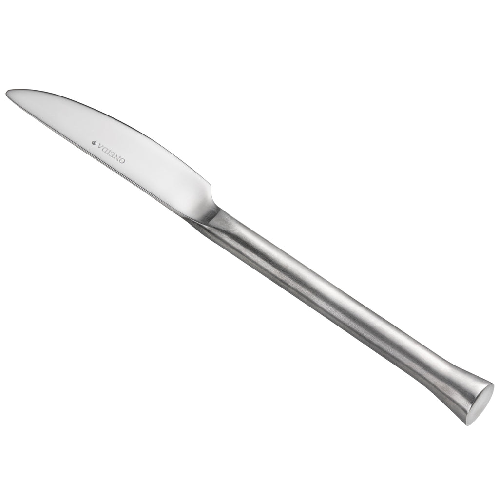 Oneida B582KBVF Wyatt 7" 18/0 Stainless Steel Heavy Weight Butter Knife - 12/Pack