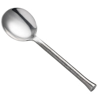 Oneida B582SBLF Wyatt 6 3/16" 18/0 Stainless Steel Heavy Weight Bouillon Spoon - 12/Pack