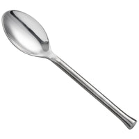 Oneida B582SDEF Wyatt 7" 18/0 Stainless Steel Heavy Weight Oval Bowl Soup / Dessert Spoon - 12/Pack