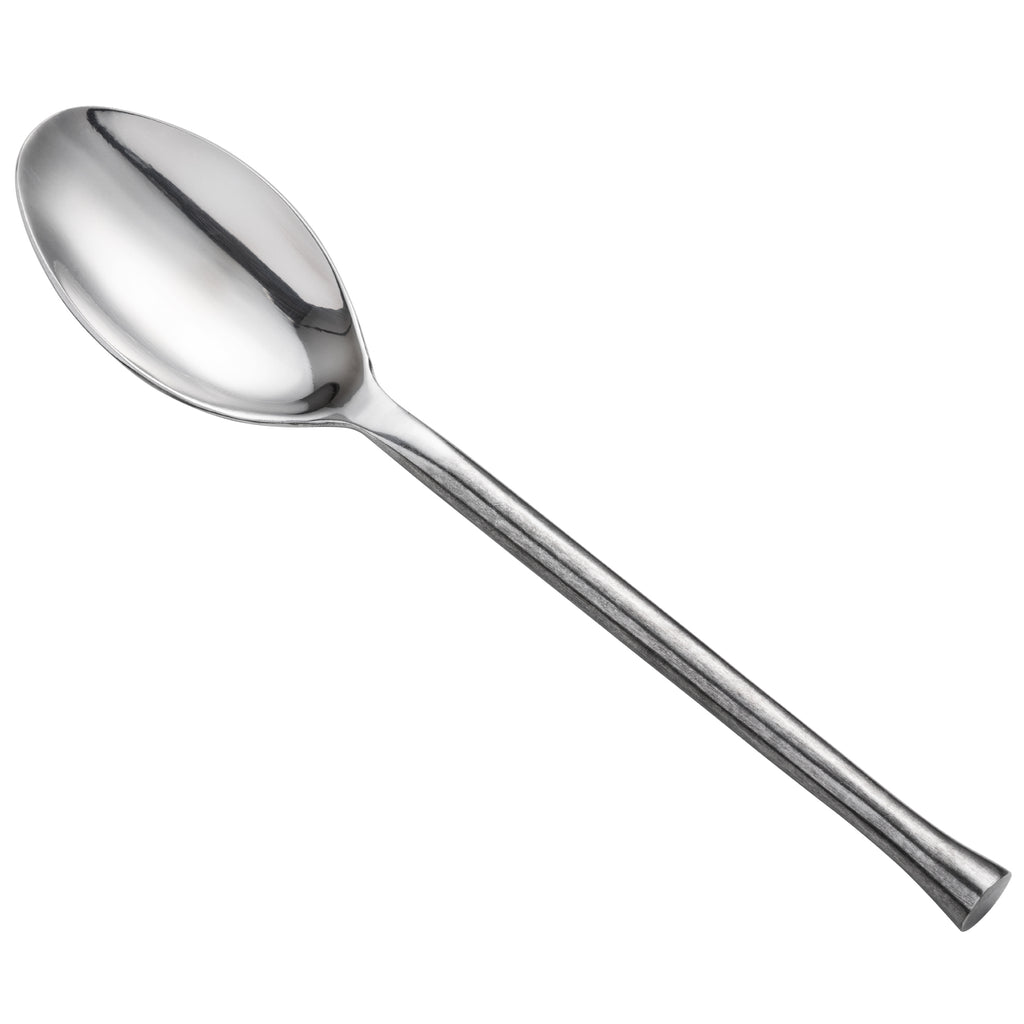 Oneida B582STBF Wyatt 9" 18/0 Stainless Steel Heavy Weight Tablespoon / Serving Spoon - 12/Pack