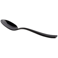Bon Chef S3000B Manhattan 6 1/2" 18/10 Extra Heavy Weight Black Stainless Steel Teaspoon - 12/Pack